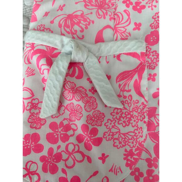 Lilly Pulitzer The Lilly Vintage 1960's Pink & White Floral V Neck Dress XS/S - Picture 5 of 9